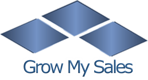 Grow My Sales Logo with Large Text