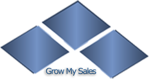 Grow My Sales Logo with Text and less dropshadow